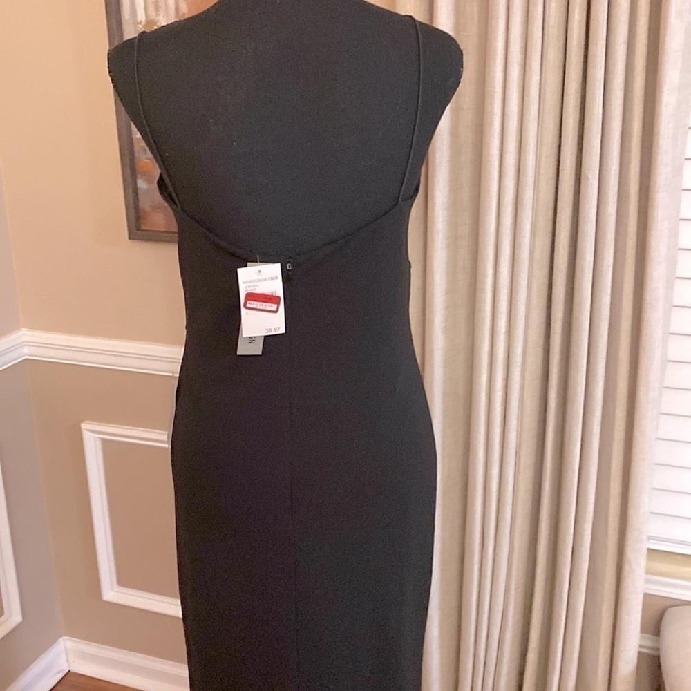 Love X Design from Nordstrom Rack Black Fully Lined Midi Dress Large NWT - Picture 8 of 14